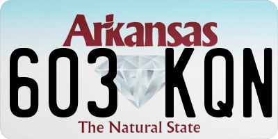 AR license plate 603KQN