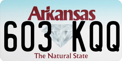 AR license plate 603KQQ