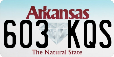 AR license plate 603KQS
