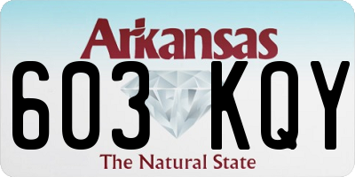 AR license plate 603KQY