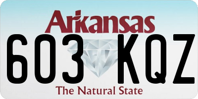 AR license plate 603KQZ