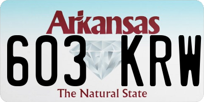AR license plate 603KRW