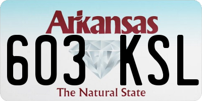 AR license plate 603KSL