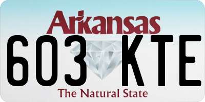 AR license plate 603KTE