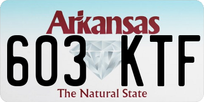 AR license plate 603KTF