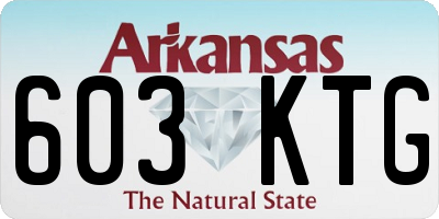 AR license plate 603KTG