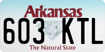 AR license plate 603KTL