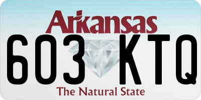 AR license plate 603KTQ