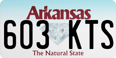 AR license plate 603KTS