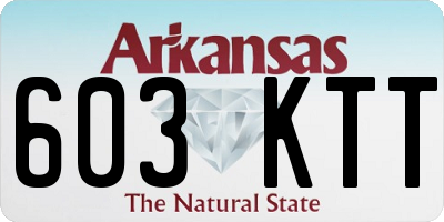 AR license plate 603KTT