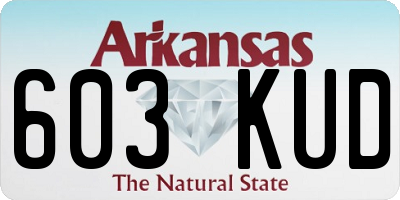AR license plate 603KUD