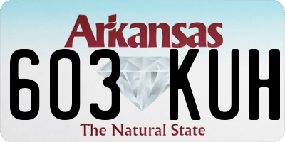 AR license plate 603KUH
