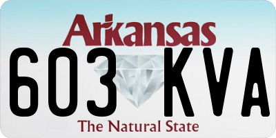 AR license plate 603KVA