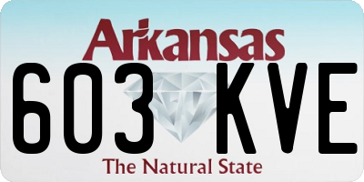 AR license plate 603KVE
