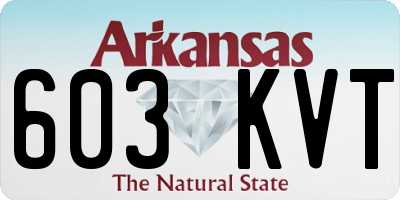 AR license plate 603KVT
