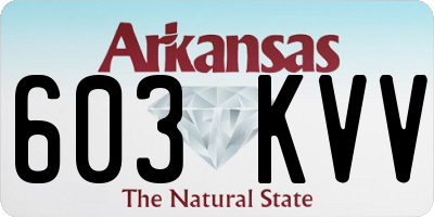 AR license plate 603KVV