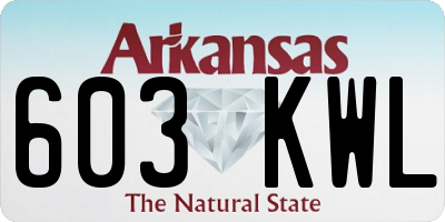 AR license plate 603KWL