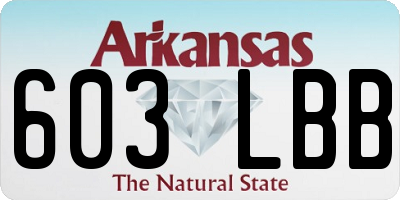 AR license plate 603LBB