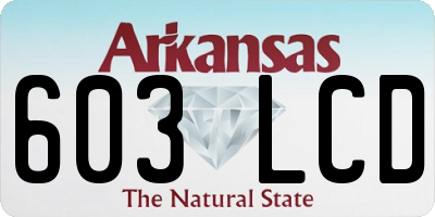 AR license plate 603LCD