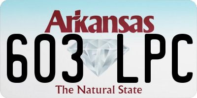 AR license plate 603LPC