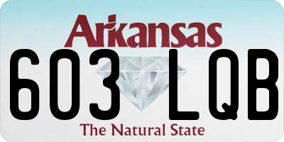 AR license plate 603LQB