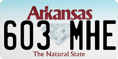 AR license plate 603MHE