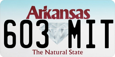 AR license plate 603MIT