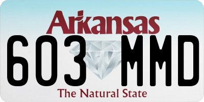 AR license plate 603MMD