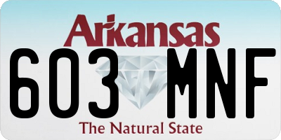 AR license plate 603MNF