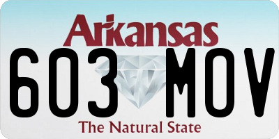 AR license plate 603MOV