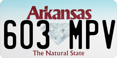 AR license plate 603MPV