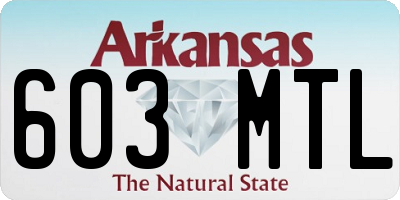 AR license plate 603MTL