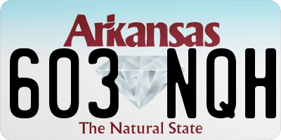 AR license plate 603NQH