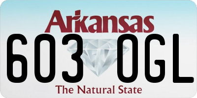AR license plate 603OGL