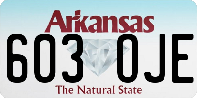 AR license plate 603OJE