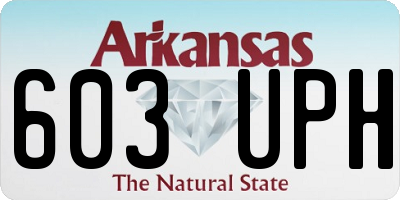 AR license plate 603UPH