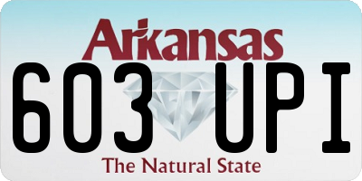 AR license plate 603UPI