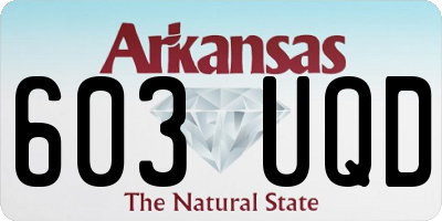 AR license plate 603UQD