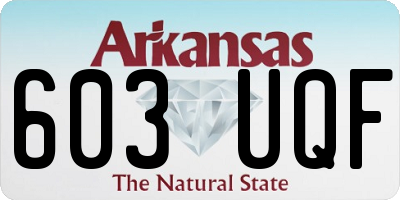 AR license plate 603UQF