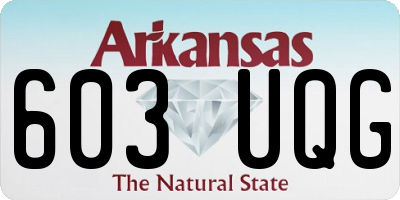 AR license plate 603UQG