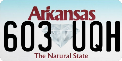 AR license plate 603UQH