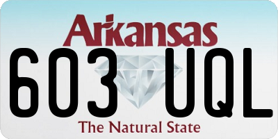 AR license plate 603UQL