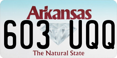 AR license plate 603UQQ