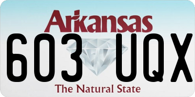 AR license plate 603UQX