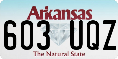 AR license plate 603UQZ