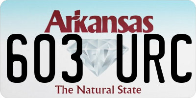 AR license plate 603URC
