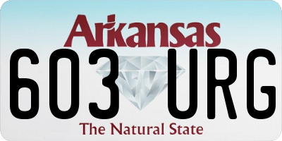 AR license plate 603URG