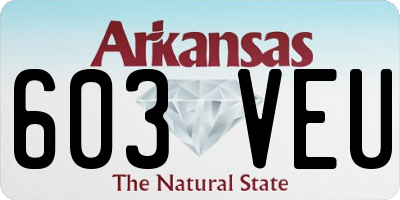 AR license plate 603VEU