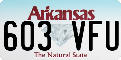 AR license plate 603VFU