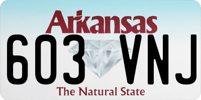 AR license plate 603VNJ